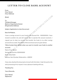 Printable Bank Account Closing Letter Pack Of 3 Premium Printable Templates