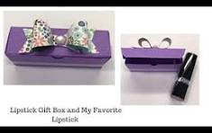 Lipstick Gift Box Quick and Easy and My Favorite Color - YouTube