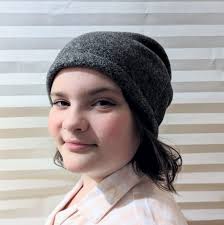 Grey Fleece Slouchy Beanie: Warm Winter Hat