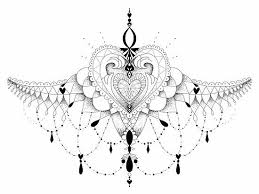 Sorry 410 Gone Sternum Tattoo Lace Tattoo Chandelier Tattoo