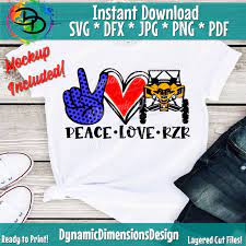 Download Peace Love Rzr Rzr Svg Atv Svg Mud Buggy Atv Utv Mud Bog All Te By Dynamic Dimensions Thehungryjpeg Com