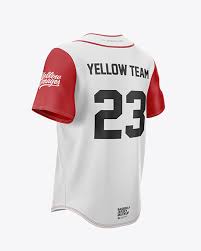 Download Men S Baseball Jersey Mockup In Apparel Mockups On Yellow Images Object Mockups