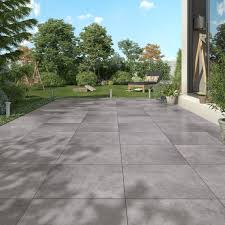 Carrelage Sol Exterieur Intenso Effet Beton Anthracite Calma L 45 X L 45 Cm Sol Exterieur Carrelage Terrasse Exterieur Dalles Terrasse Exterieur