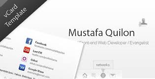 Resume personal cv vcard portfolio website. Minimal Html Business Card Website Templates From Themeforest