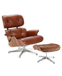 Chromed metal and sienna brown leather. Eames Lounge Chair And Stool Premium Leather Ash Brown Side Eames Leather Lounge Chair Eames Style Lounge Chair Eames Lounge Chair