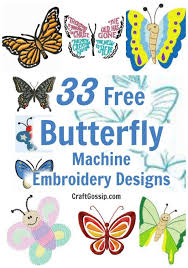 Let me explain you more easily. 33 Free Butterfly Machine Embroidery Designs Needle Work