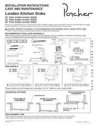Blanco undermount sinks installation instructions quick links. London Kitchen Sinks Installation Instructions Porcher