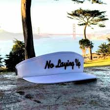 Nlu Tour Visor White W Black Script Visor Sweatband Tours