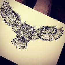 Owl Design By Cayligraham On Deviantart Geometric Owl Tattoo Owl Tattoo Chest Owl Tattoo Sleeve