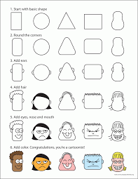 Finish the inside of each eye. Cartoon Heads Gif 1 236 1 600 Pixeles Drawing Cartoon Faces Kids Art Projects Cartoon Faces