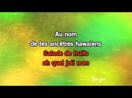 Karaoke Salade De Fruits Roberto Alagna Youtube
