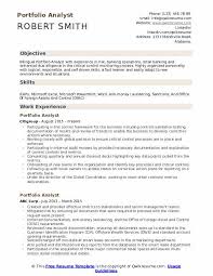 Quantitative analyst cover letter example. Portfolio Analyst Resume Samples Qwikresume