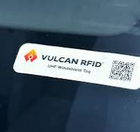 Vulcan RFID Custom Windshield Tag