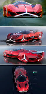 The Mercedes Red Sun Concept Transforms The Company Logo Into An Iconic Headlight In 2020 New Luxury Cars Concept Car Design Concept Cars