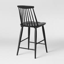 Harwich High Back Windsor Counter Height Barstool Threshold Black Bar Stools Bar Stools Counter Stools