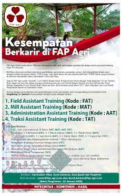 Kunjungi lowongan kerja 15 beberapa hari lagi, semoga ada loker baru yang sesuai anda cari. Lowongan Kerja Fap Agri 22 Januari 2020 Lokertani Com Loker Pertanian Indonesia