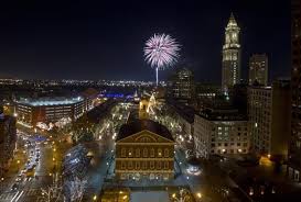 Faneuil Hall Fireworks On New Year S Eve The Boston Globe New Year S Eve Around The World New Year Fireworks Places In Boston