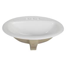 Priano bathroom wall cabinet 2 door white vanity cupboard storage mounted white. Foremost Maret 20 W X 16 7 8 D Oval Drop In Bathroom Sink 4 Center At Menards