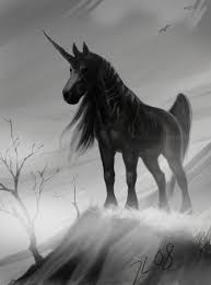 Black Unicorn By Theovercoat Tekboynuzlu Atlar Atlar Resim