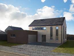 facade d une maison contemporaine a welkenraedt modern huis zadeldak modern