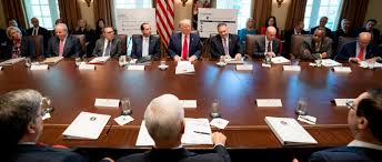 Where does the cabinet meet. Trump S Error Filled Cabinet Meeting Factcheck Org