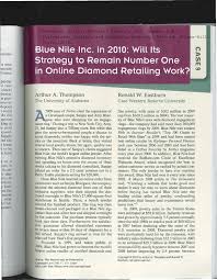 blue nile inc in 2010 will its strategy to remain number