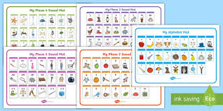 This sound chart is a little different from other charts that you might find on the web. Phase 1 5 Alphabet Phonics Sounds Mat Pack Phonics Stages