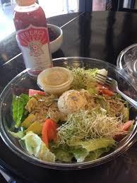 Photo Of Health Nut Woodland Hills Ca United States Tuna Avocado Salad With Raspberry Chia Seed Kamboucha Avocado Tuna Salad Tuna Avocado Avocado Salad