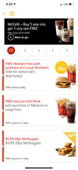 Do check back often or bookmark the page for those mcdonald's coupon buy one get one free offers: Mcdonald S App Deals Or Lack Of Deals Fastfood
