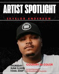 🎤 ARTIST SPOTLIGHT 🎤 SKYELOR ANDERSON 🚀 @skyeloranderson And the  countdown to our next @country_in_color_ show begins! Season 2 is