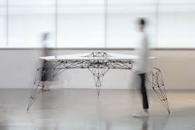 Slender Strength The Mighty Grace Of The Stainless Steel Airtable Steel Table Legs Steel Table White Table Top