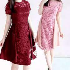 Model dress remaja kombinasi brokat brokat dapat dikombinasi pada baju dress dan didesain dengan modern sehingga menghasilkan baju dress yang modis. Jual Dress Brokat Bridal Pesta Mewah Gaun Remaja Sopan Dewasa Anne Anggun Jakarta Pusat Yanisale Tokopedia