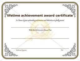 Certificate Of Achievement Template Awarded For Different Recognition Of Outstanding Awards Certificates Template Award Certificates Lifetime Achievement Award