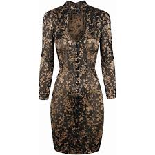 Agent Provocateur Leoni Dress Black Gold Short Black Cocktail Dress Gold Dress Short Black Cutout Dress