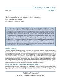 Check spelling or type a new query. The Social And Behavioral Sciences In K 12 Education Past Present And Future Proceedings Of A Workshop In Brief The Social And Behavioral Sciences In K 12 Education Past Present And Future Proceedings Of