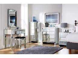 Mirrored Furniture Bedroom Collection Glass Chest Drawers Dressing Table Range Zddlrkg Mirrored Bedroom Furniture Bedroom Mirror Bedroom Storage Chest