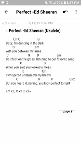 Perfect Ed Sheeran Page 2 2 Elise Ecklund On Youtube Ukulele Songs Ukelele Chords Ukulele Songs Ukulele Chords Songs