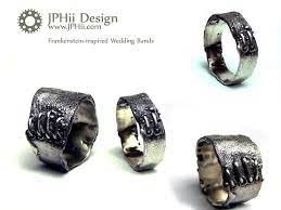 Frankenstein And His Bride By Jphiijewelry On Deviantart Wedding Ring Designs Silver Wedding Bands Custom Wedding Rings