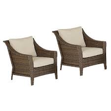 Threshold Rolston 2 Piece Wicker Patio Club Chair Set Patio Furniture Collection Patio Furniture Sets Patio Chairs
