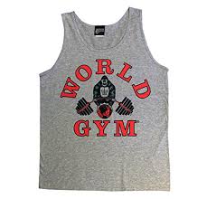 The world gym thick strap tank top, features thick shoulder straps and racerback cut. World Gym W321 Tank Top Athletic Cut Classic Logo Buy Online In Bosnia And Herzegovina At Bosnia Desertcart Com Productid 44722068