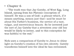 As you take this quiz, consider how the details of gatsby's background divulged by nick in this chapter differ from what gatsby shared with nick earlier in the novel. The Great Gatsby Chapters Ppt Video Online Download