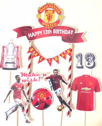 We do not sell custom acrylic or wooden toppers, only what is available on the site. Manchester United Cake Topper Set Of 7 Shopee Malaysia