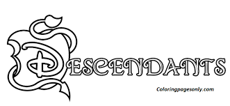Right click on the above images and save them to your computer. Logo Descendants Coloring Pages Descendants Coloring Pages Coloring Pages For Kids And Adults