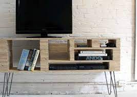 As the image shows, the raw wood tv stand comes with a fireplace. Diy Tv Stand 10 Doable Designs Bob Vila