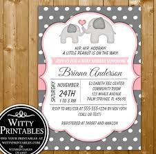 From invitations and thank you cards, to 12 super fun printable games, to decorative signs … we got you covered! Pink And Gray Polka Dot Elephant Printable Baby Shower Invitation Editable Pdf Greeting Cards Invitations Home Garden