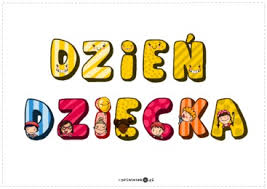 Dzień Dziecka - duży napis na gazetkę - Printoteka.pl