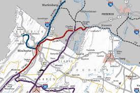 Winchester And Western Railroad Map Winchester And Western Railroad In Virginia
