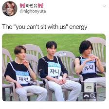 Sam On Instagram You Can T Sit With Us Creadits To Owners Nct Nct127 Nctu Nctdream Nct2019 Nct Nct Life Funny Kpop Memes