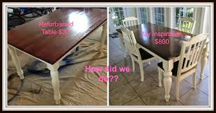 thrifted kitchen chairs makeover