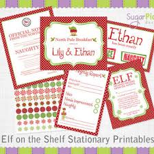 Christmas Elf Printable Stationary Enhance Your Elf On The Shelf Magic